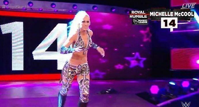 Michelle McCool made her comeback at the 2018 Women's Royal Rumble